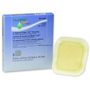 Convatec Duoderm Signal Cgf Hydrocolloid Dressing, Sterile, 14 cm x 14 cm (6in x 6in) - Box of 5