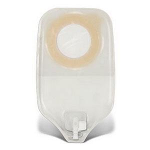 Convatec Synergy Urostomie Pouch With Accuseal Transparent Standard 1/2"-7/8" Small 405451 — Box of 10 — product image