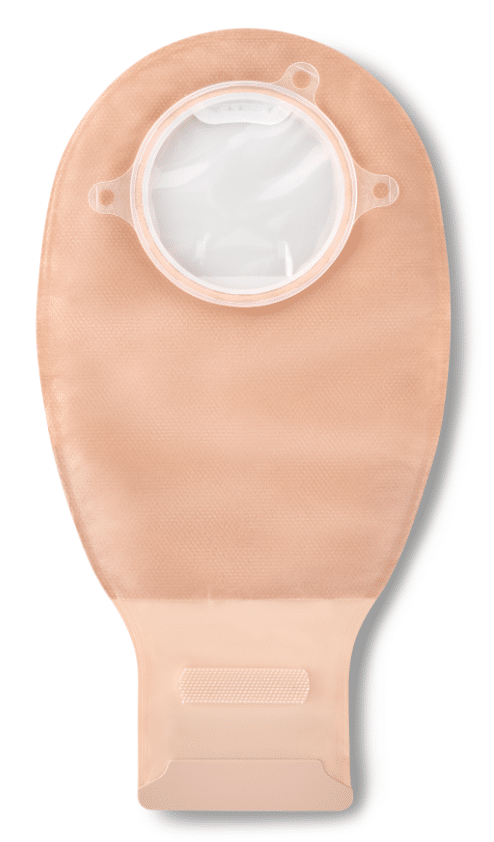 Convatec Natura+ 2-Piece Drainable Pouch With Invisiclose Tail 45mm (1 3/4") 29cm L (11.4") Opaque Window 421747 — Box of 10 — product image