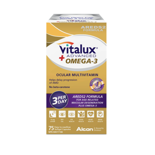 Vitalux Advanced + Oméga 3., 75 gélules