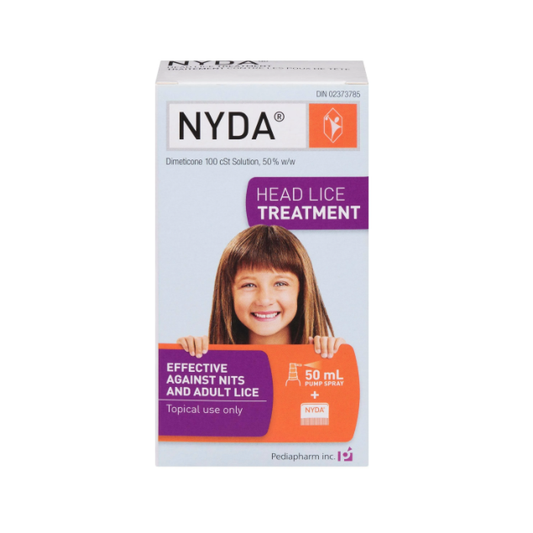 NYDA Head Lice Treatment 50ml pump spray + Comb