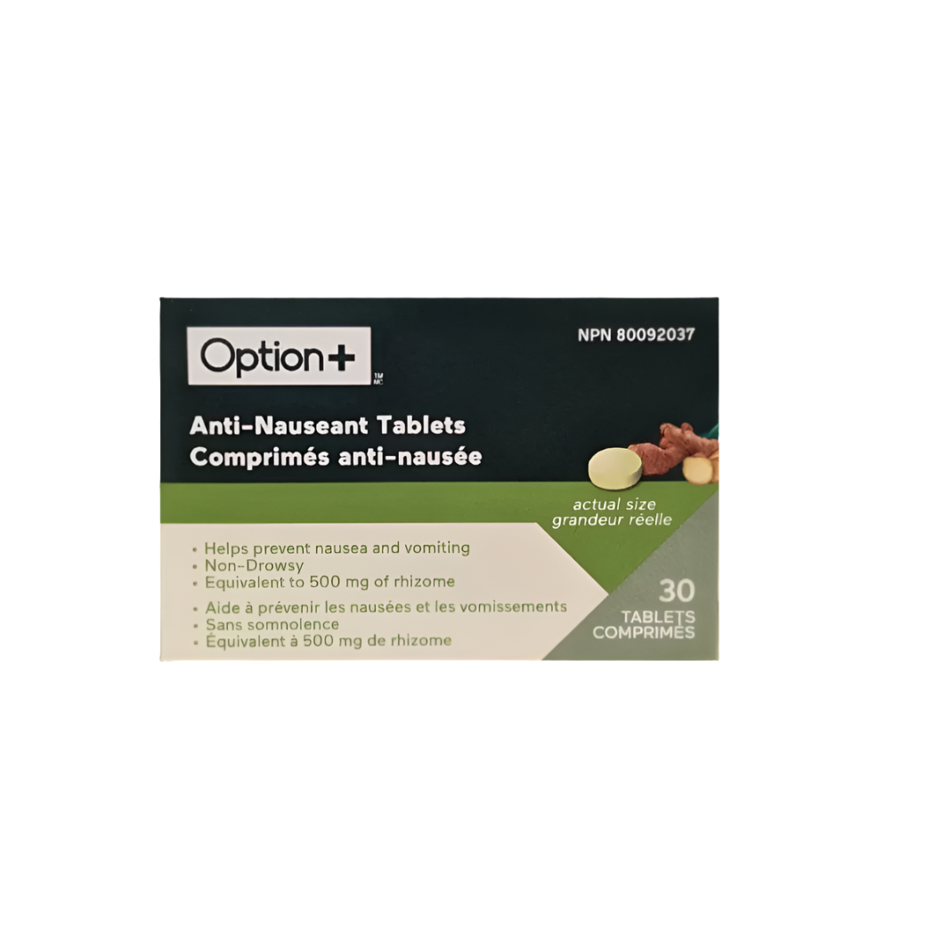 Option+ Anti-Nauseant Tablets with Ginger 30 tablets – RxClinic