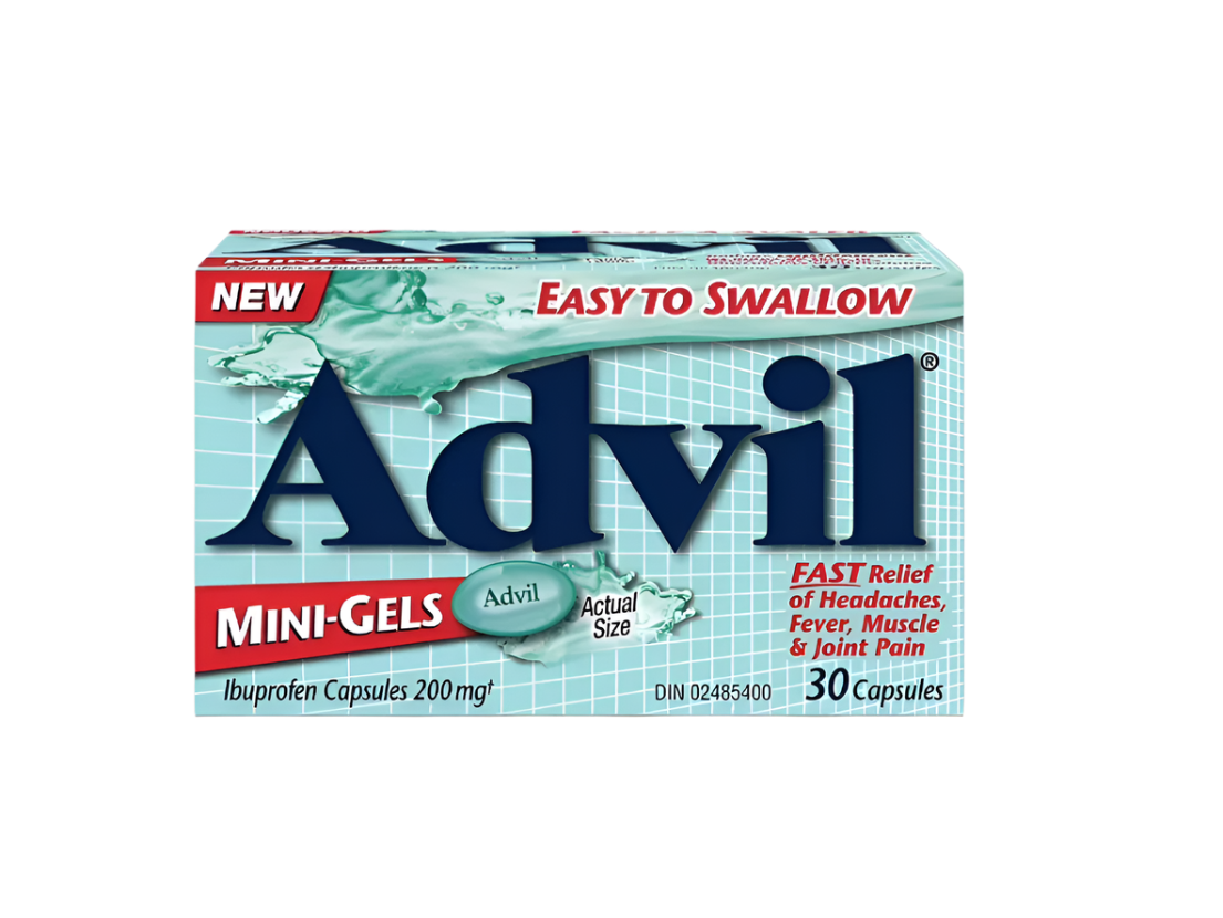 Easy to Swallow Advil mini gels