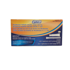 Option+ miconazole combination pack 3 day