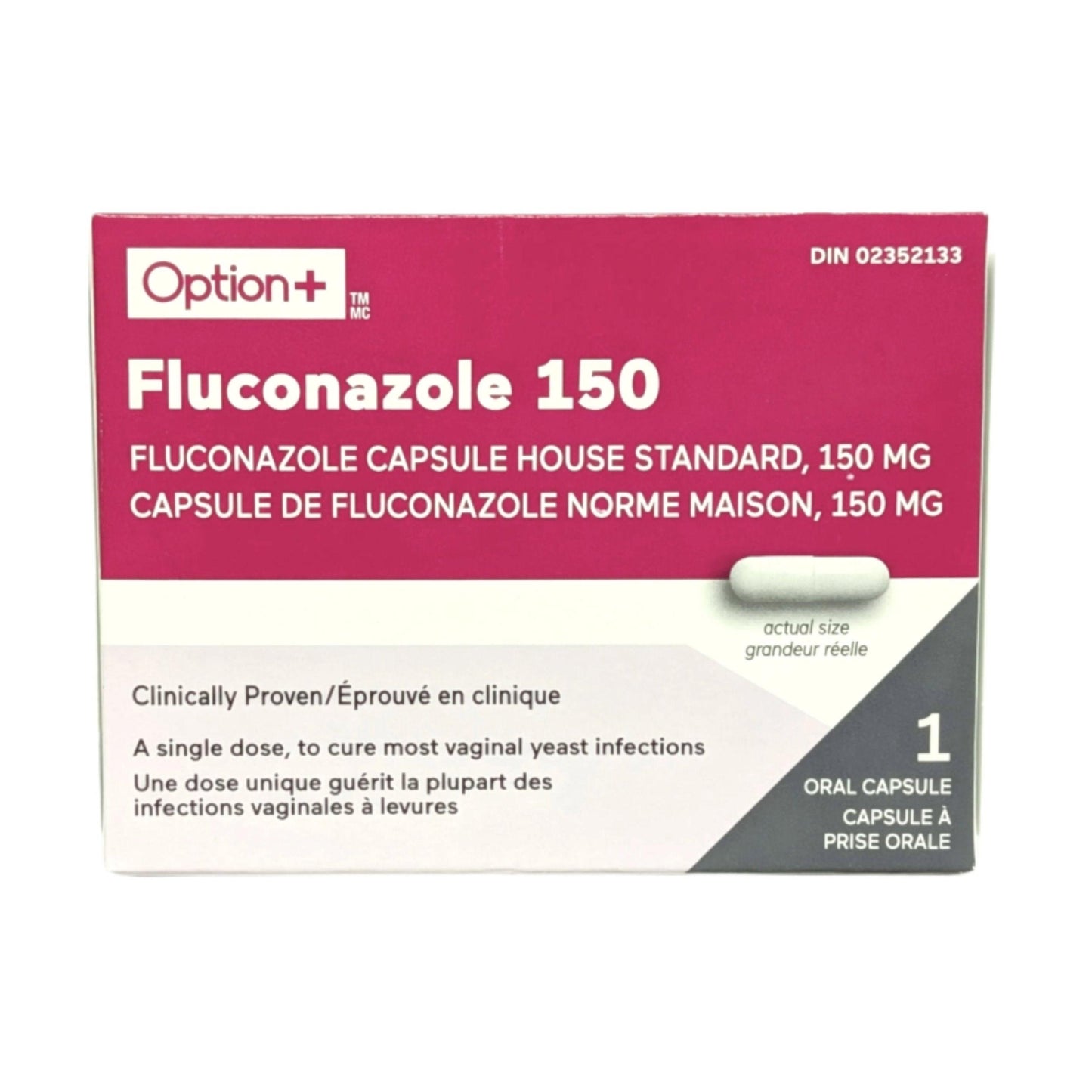 Option+ Fluconazole 150 mg, gélule