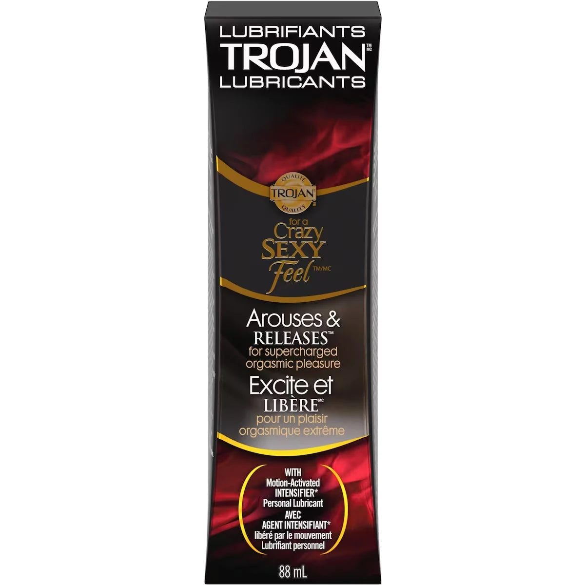 Trojan Arouses and Releases Personal Lubricant front package