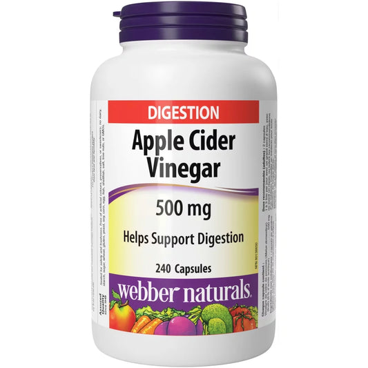 Webber Apple Cider Vinegar 500 mg front package