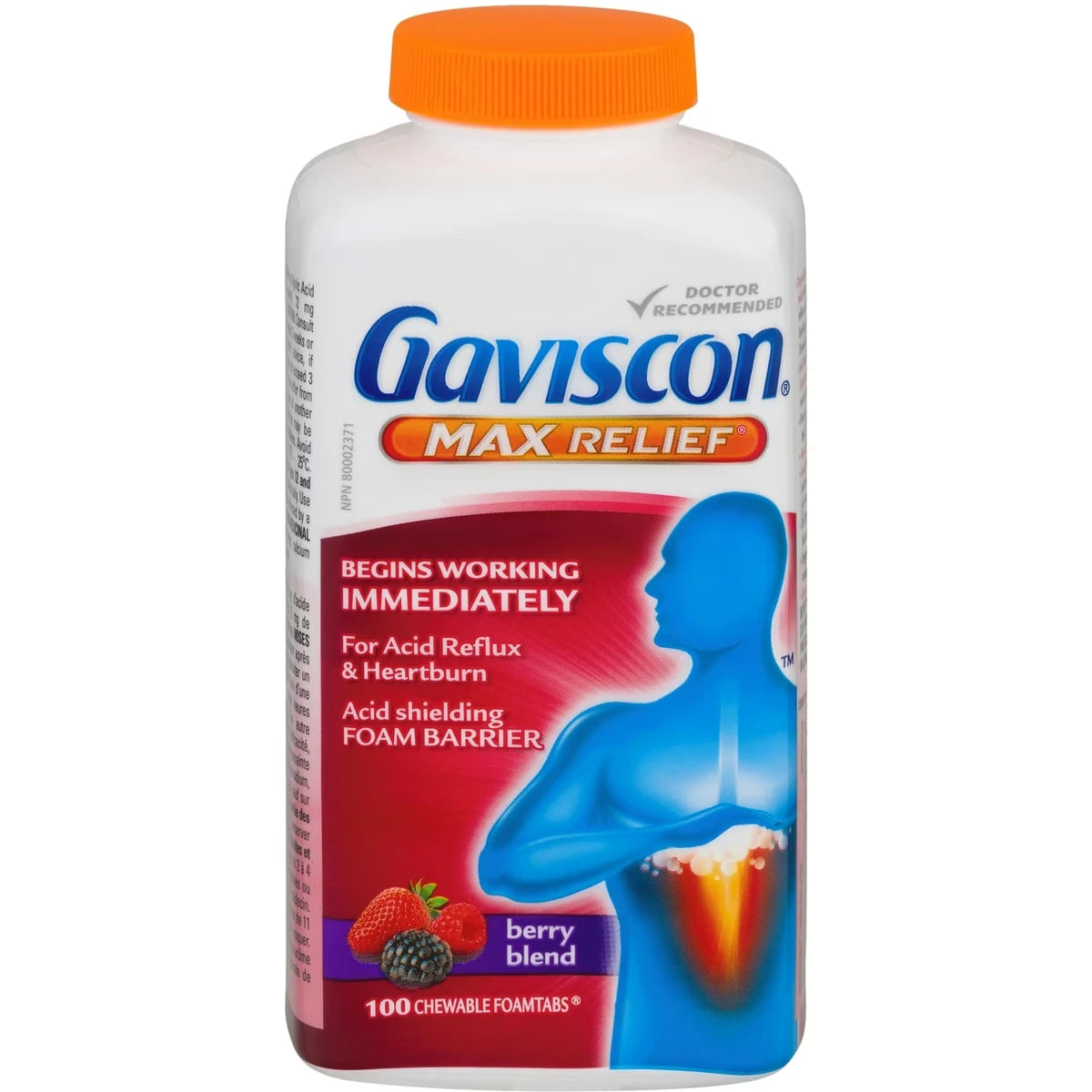Gaviscon Max Relief Chewable Foamtabs Berry Blend view 2