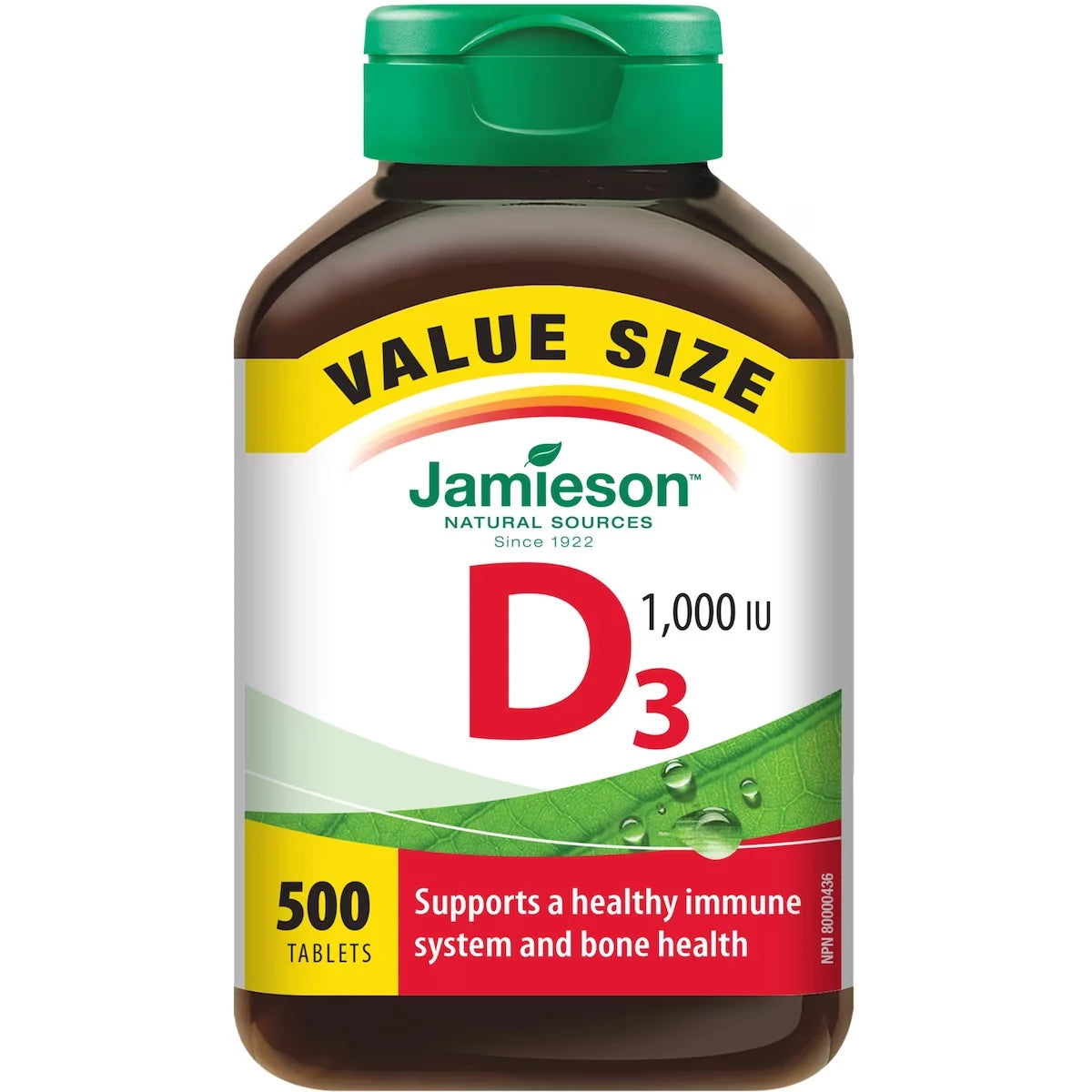 Jamieson Vitamin D 1,000 IU - Value Pack front package