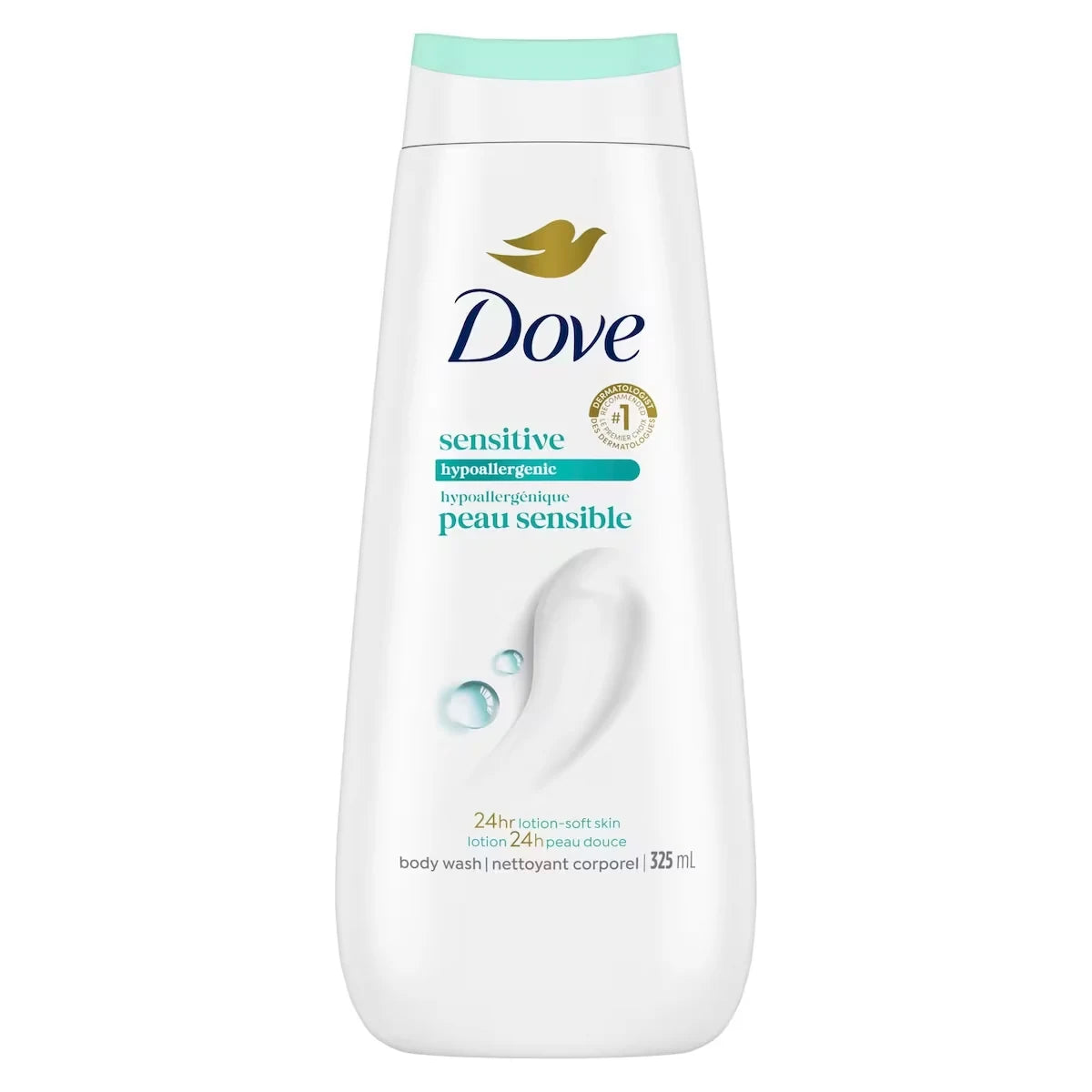 Dove Sensitive Skin Body Wash for renewed, 325 ml front package