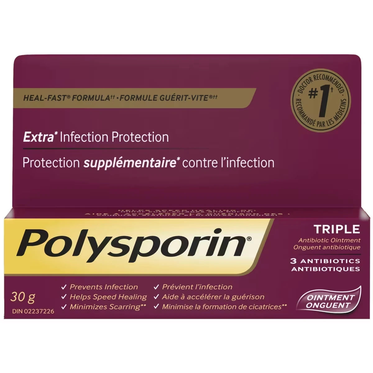 Polysporin Triple Antibiotic Cream, Heal-Fast Formula product image