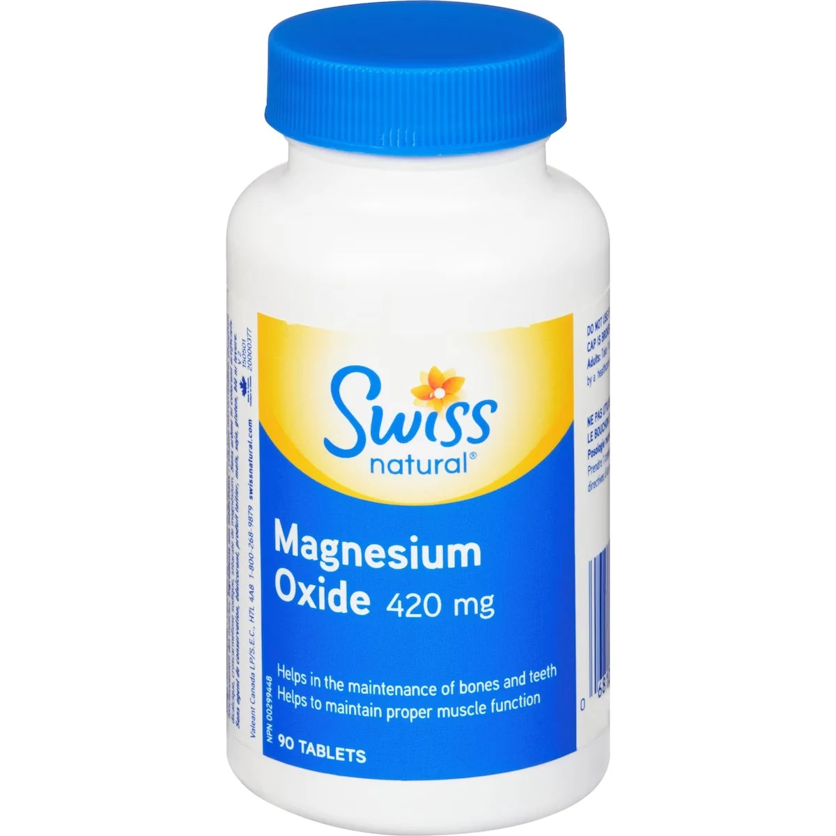 Swiss Magnesium Oxide 420 mg 90 Unit front package