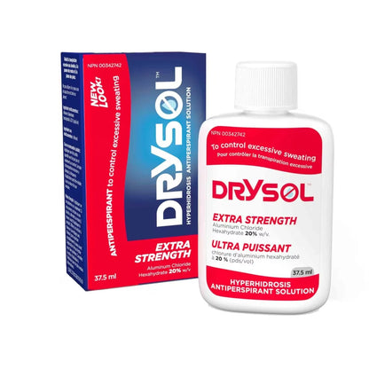 Drysol Extra Strength Antiperspirant 20% Solution front package