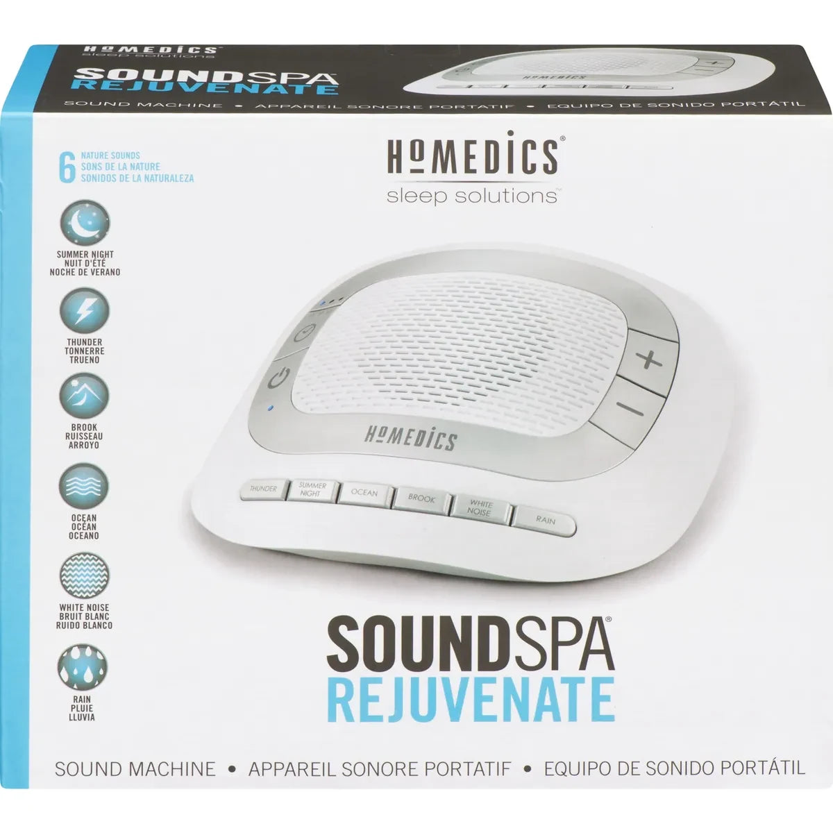 Homedics SoundSpa Rejuvenate front package