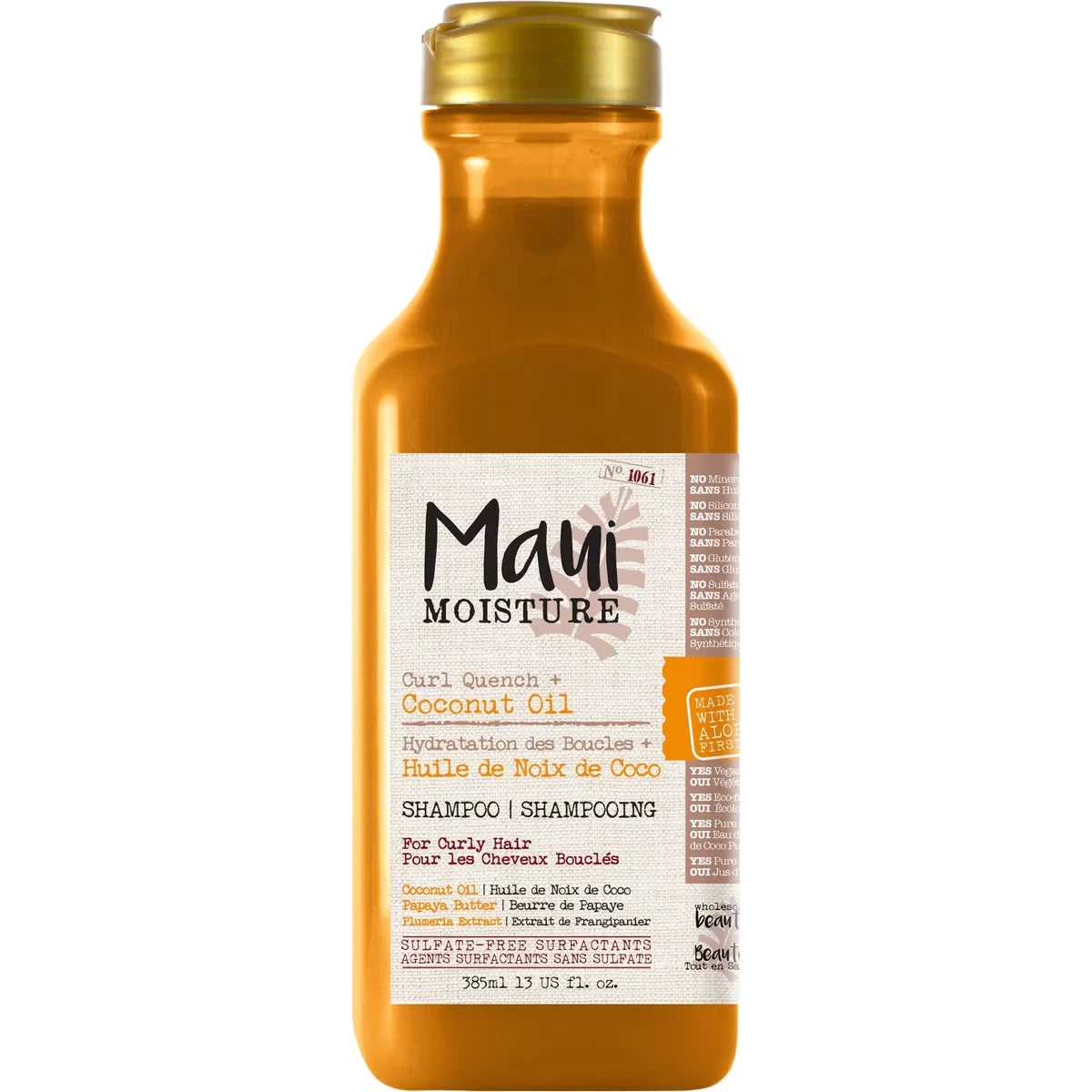Maui Moisture Curl Quench + Coconut Oil Shampoo front package