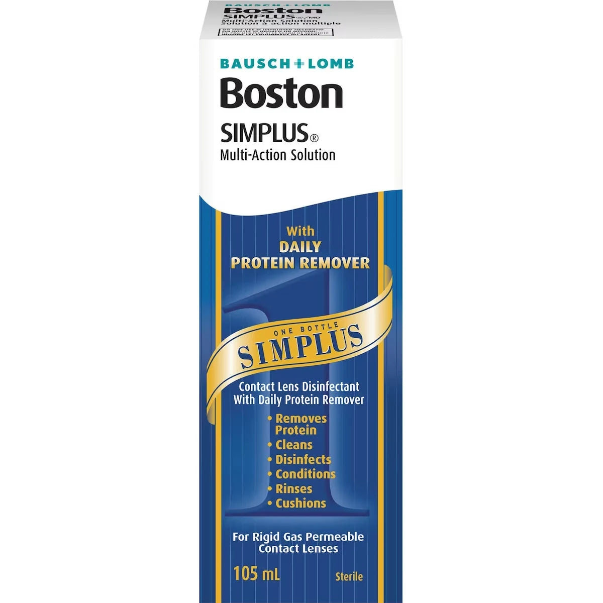 Boston SIMPLUS Multi-Action Solution 105 mL front package