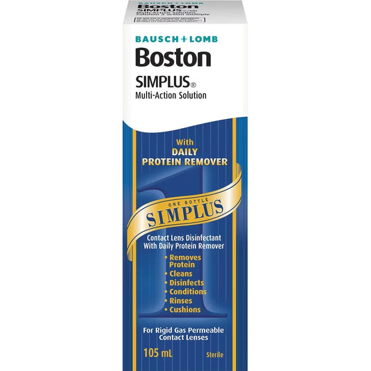 Boston SIMPLUS Multi-Action Solution 105 mL front package