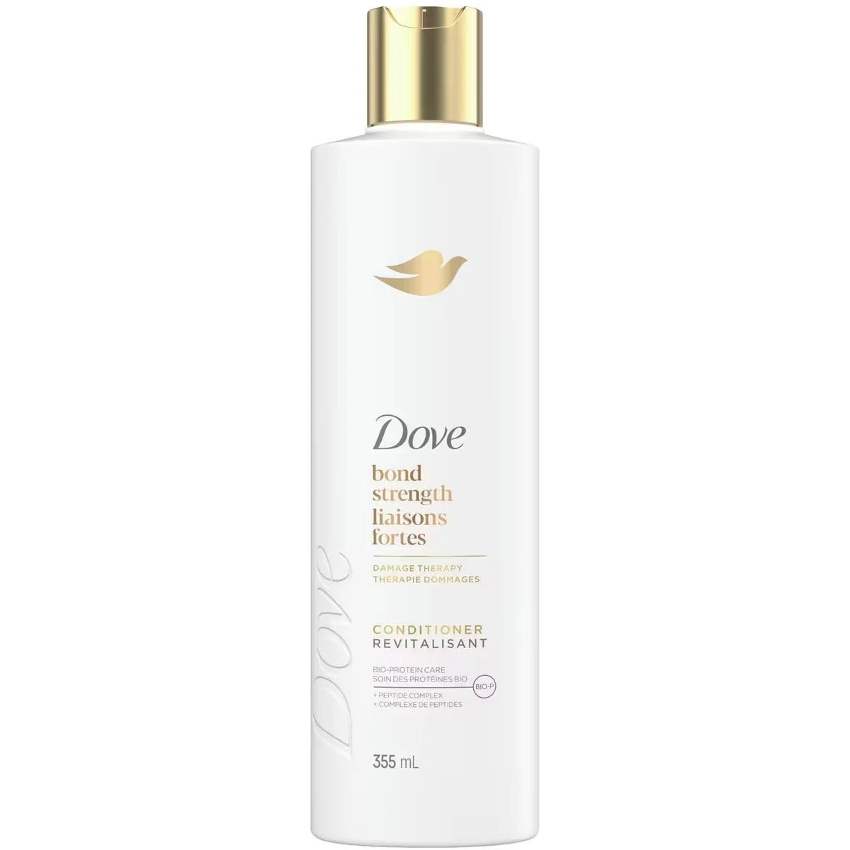 Dove Bond Strength Conditioner for Chemically Treated Hair, with Liquid Bio-Protein Care technology, 355 ML front package