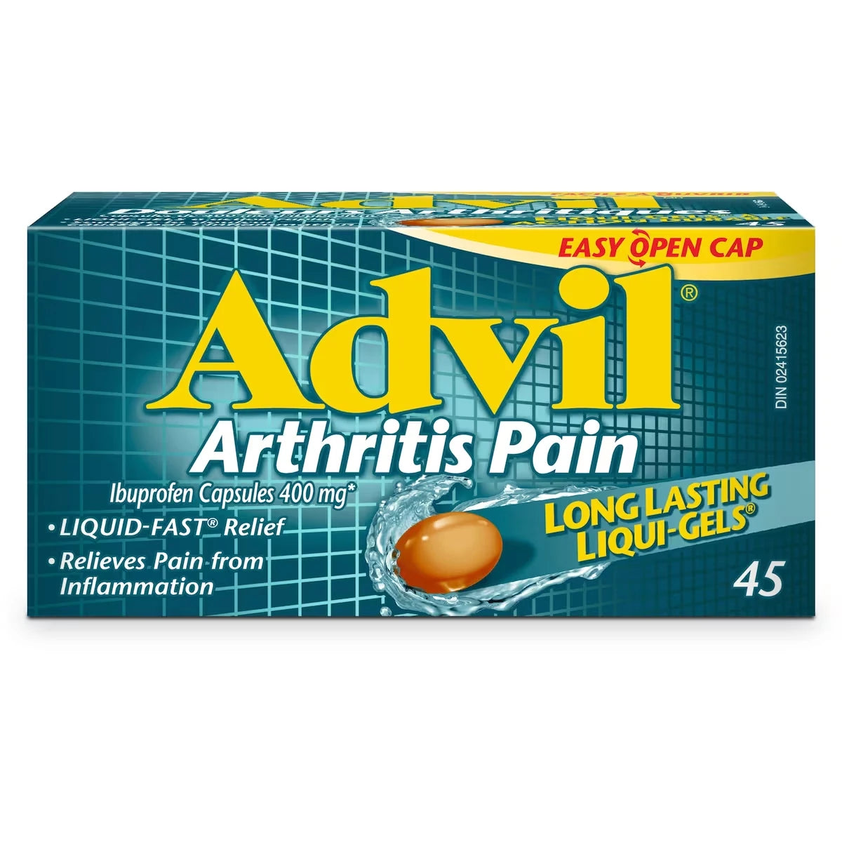 Advil Arthritis Pain Extra Strength Liqui-Gels for Relief of Pain from Inflammation, 400 mg Ibuprofen, 80 Count product image
