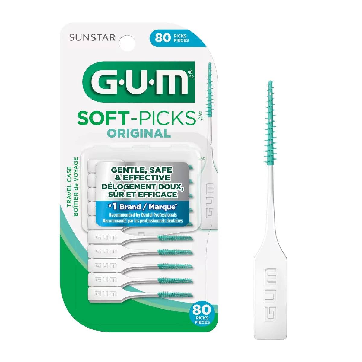 Gum Soft-Picks Original Dental Picks - 80 Ct front package