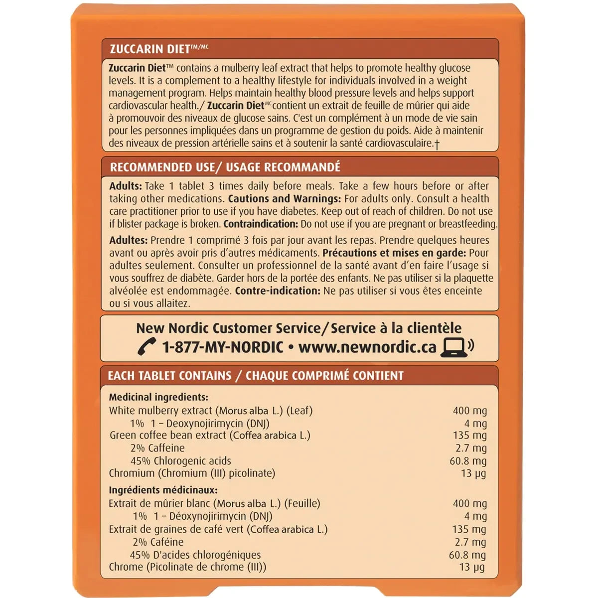 New Nordic Zuccarin Diet product detail