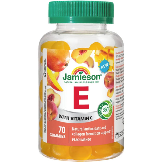 Jamieson Vitamin E Gummies with Vitamin C front package