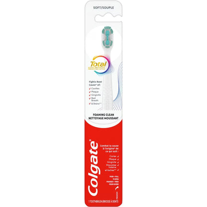 Colgate Total Active Prevention Foaming Clean Soft Toothbrush front package