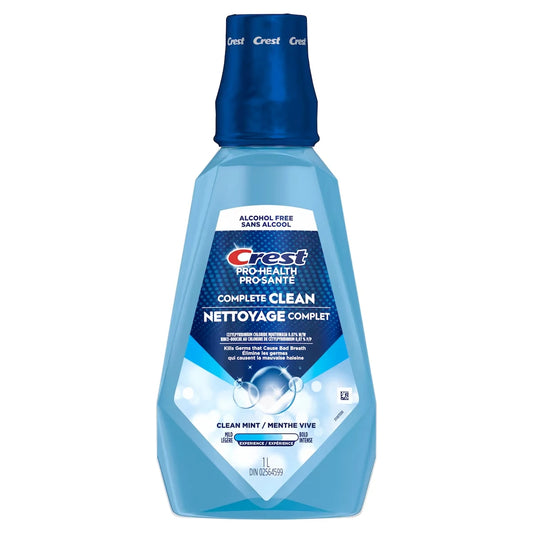 Crest Pro-Health Multi-Protection Alcohol Free Mouthwash, Clean Mint, 1 L product detail