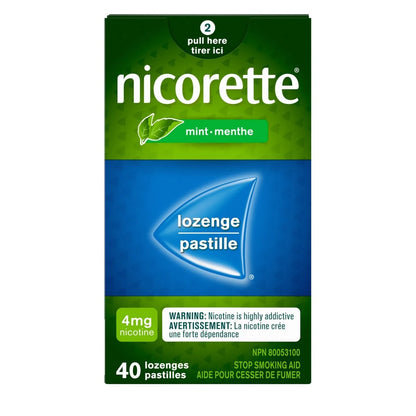 Nicorette Mint 4mg Lozenges front package