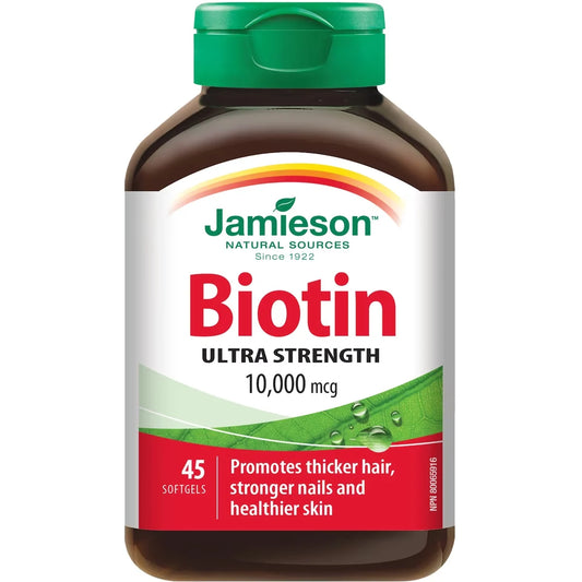 Jamieson Biotin 10,000 Mcg front package