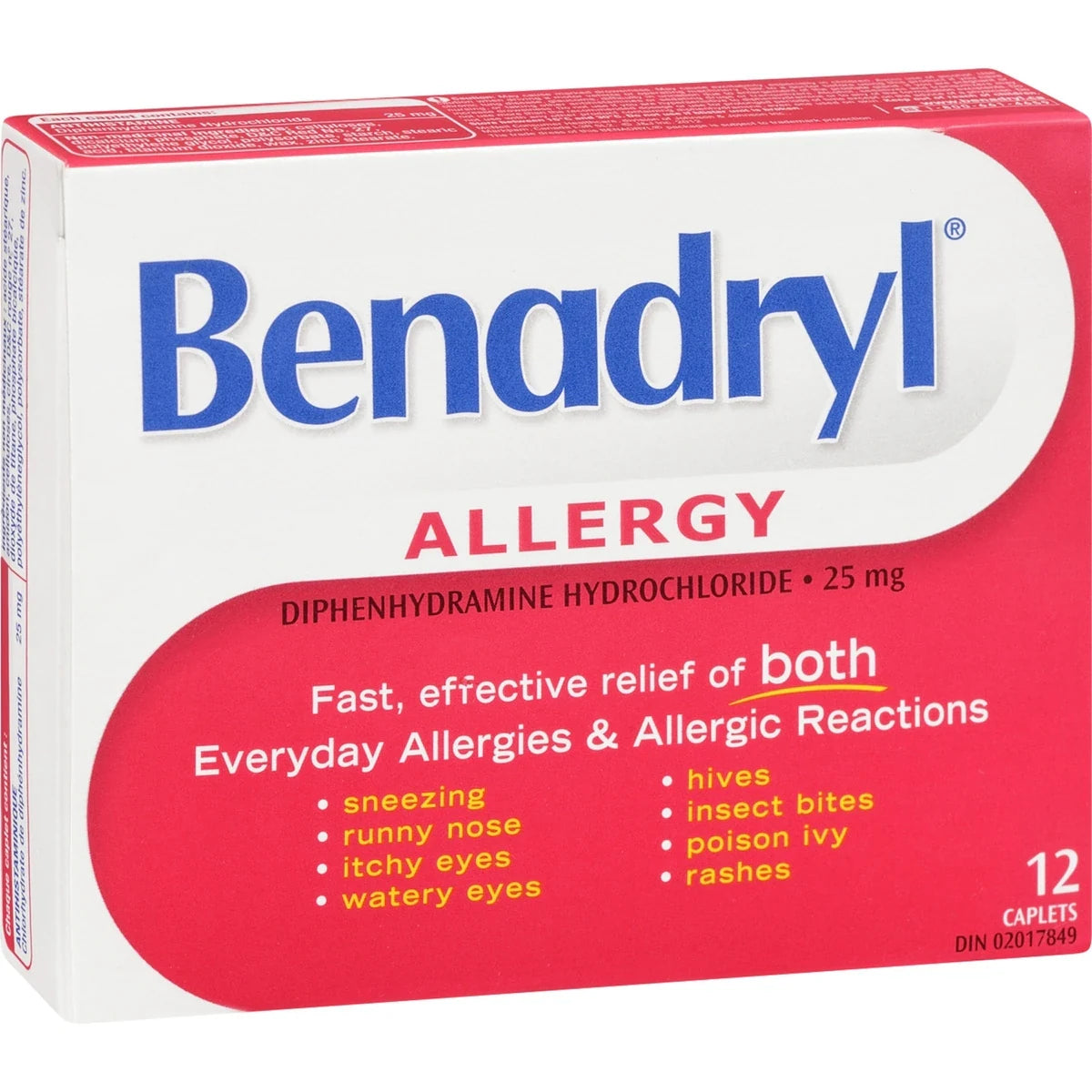 Benadryl Allergy Medicine, 25mg product detail