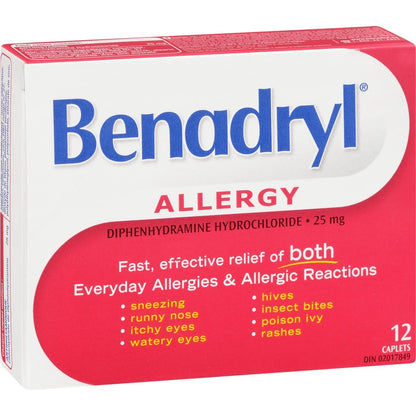 Benadryl Allergy Medicine, 25mg product detail
