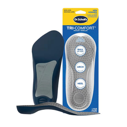 Dr. Scholl's Tri-Comfort Insoles, Men, Size 8-12 front package