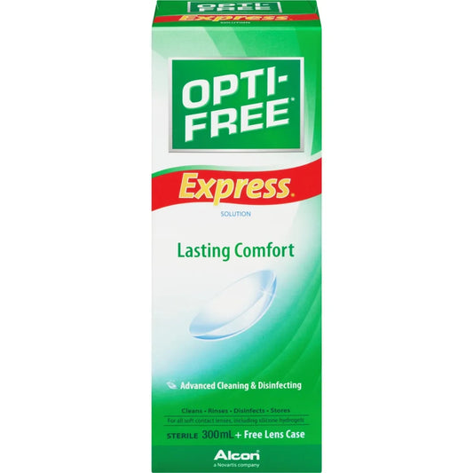 Opti-Free Express® Advanced Cleaning & Desinfecting front package