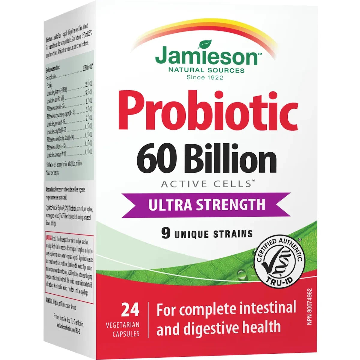 Jamieson 60 Billion Probiotic front package