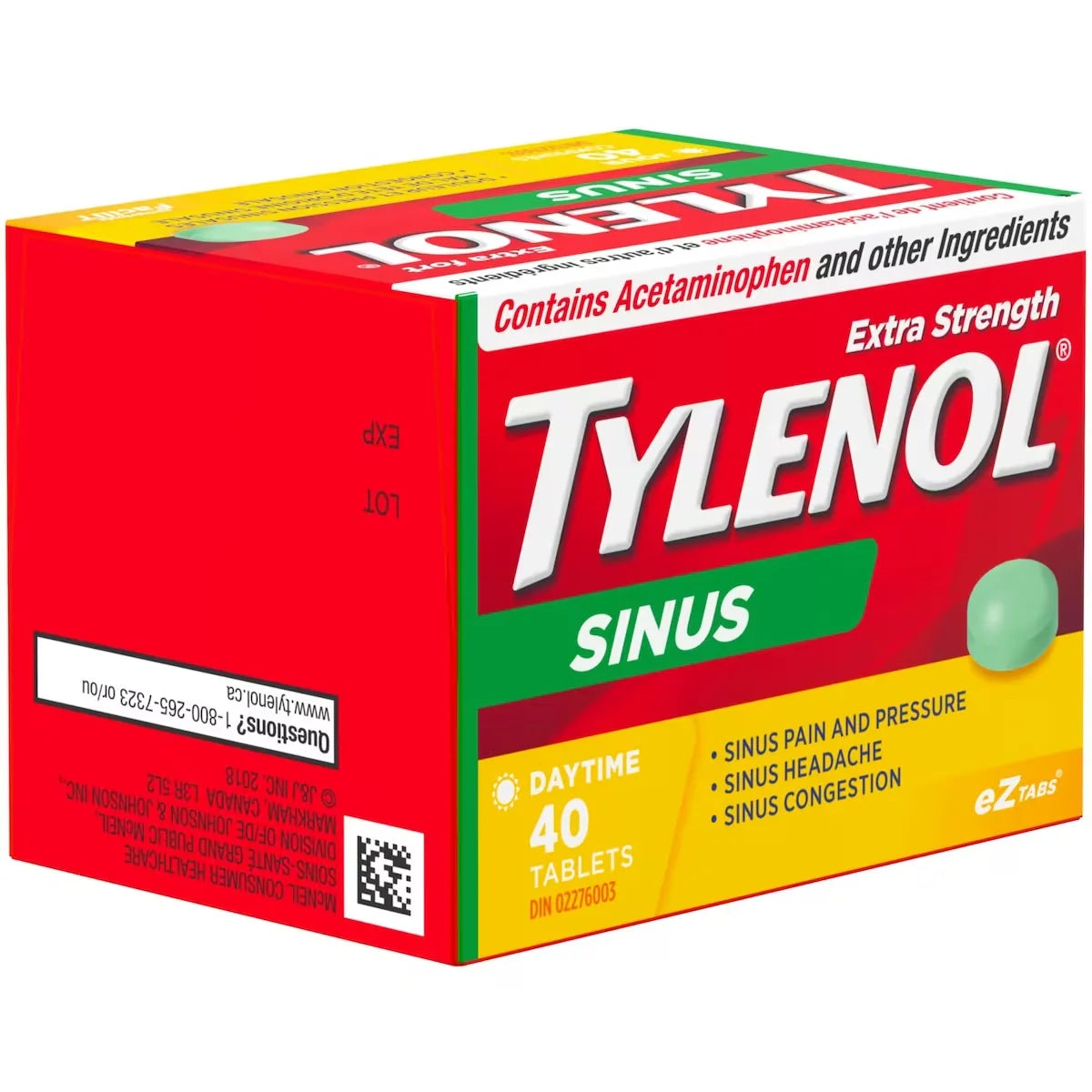 Tylenol Extra Strength Sinus Relief Daytime, EZTabs product detail