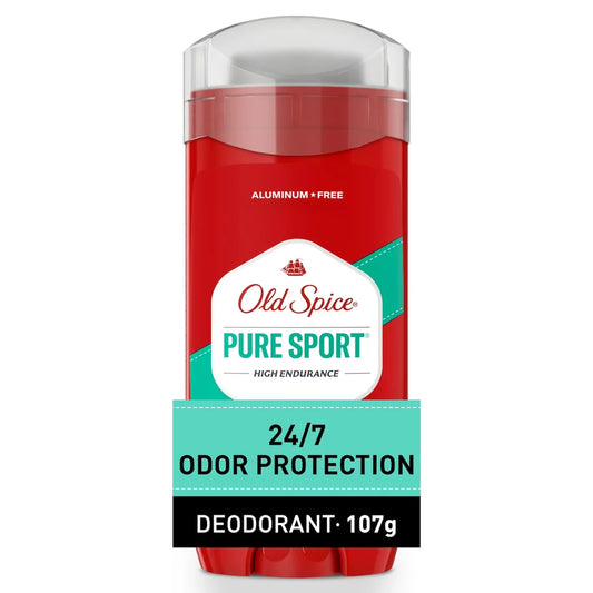 Old Spice High Endurance Pure Sport Deodorant for Men,107 grams front package