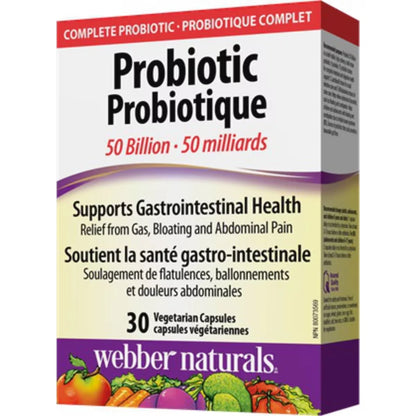 Webber Probiotic 50 Billion front package