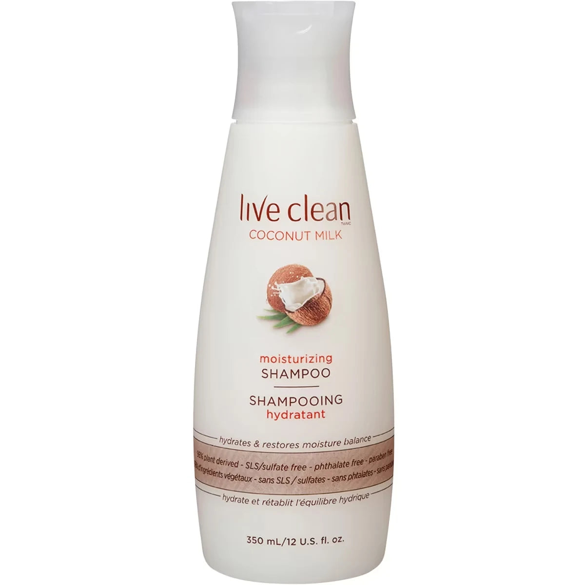 Live Clean Coconut Milk Moisturizing Shampoo front package