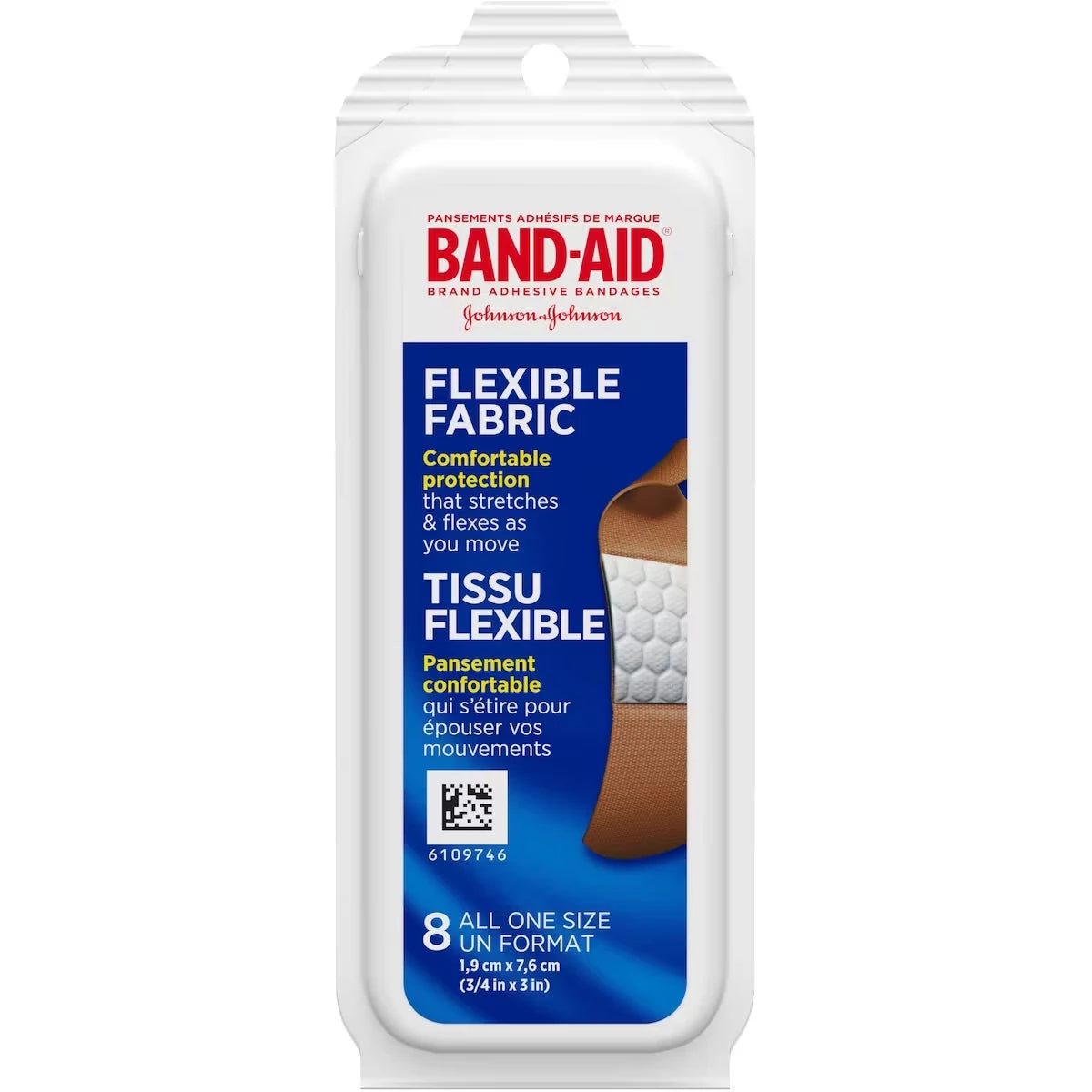 Band-Aid Flexible Fabric Adhesive Bandages front package