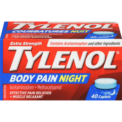 Tylenol Extra Strength Body Pain Night & Muscle Relaxant front package