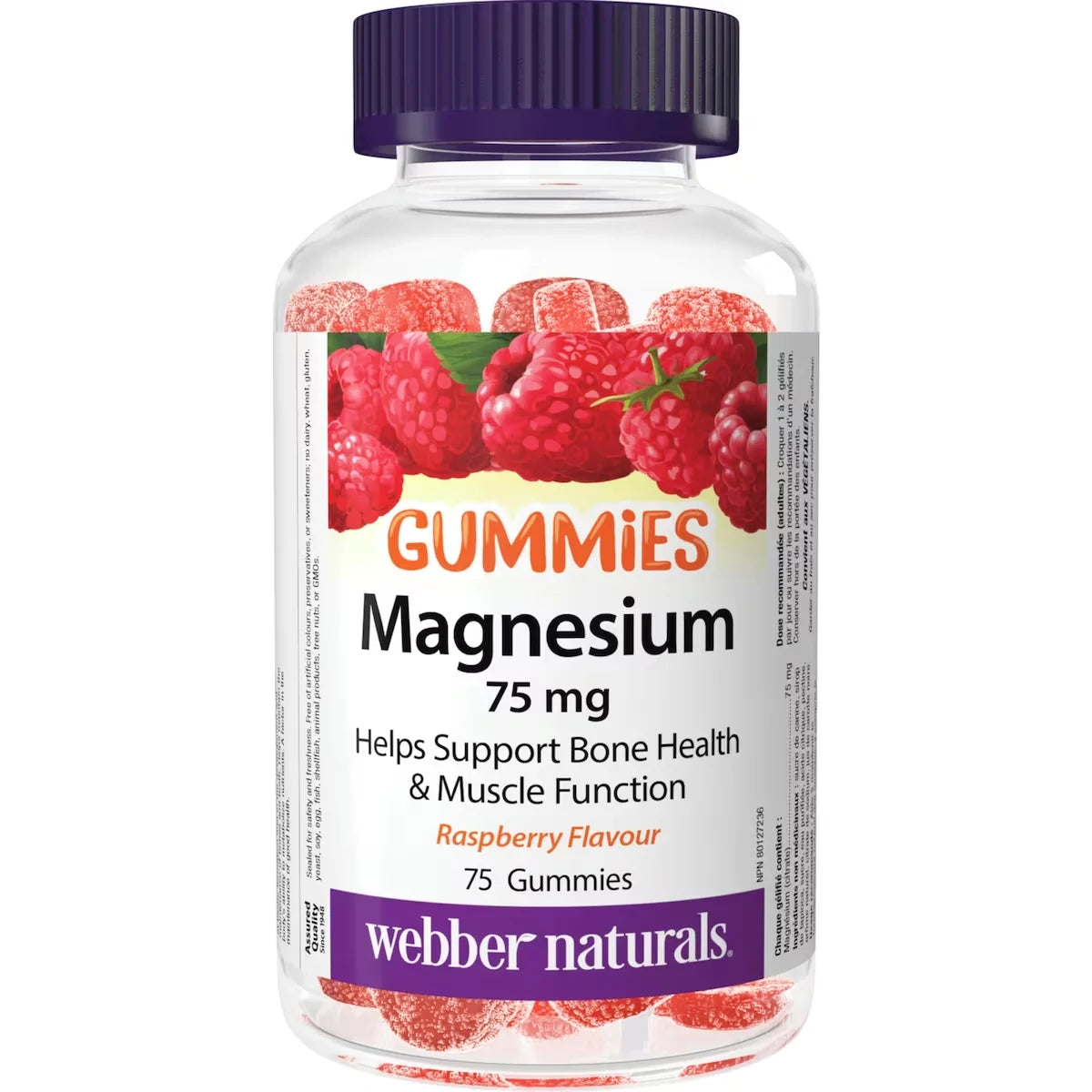Webber Magnesium Gummies 75 mg front package