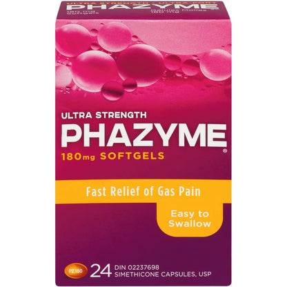 Phazyme Ultra Strength Softgels front package
