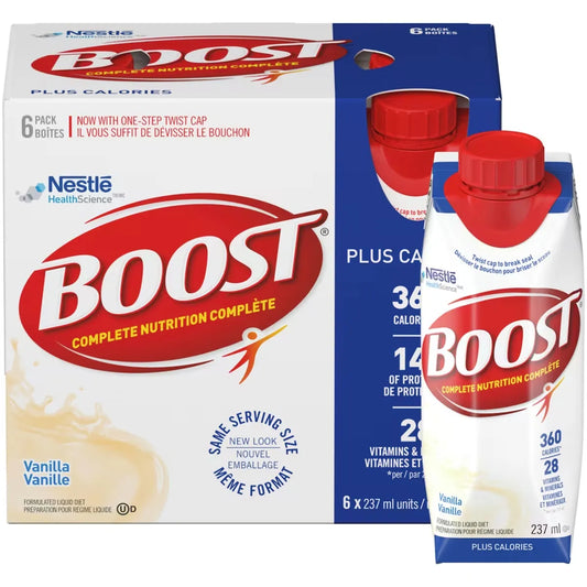 Boost PLUS Calories Vanilla Formulated Liquid Diet Drink, 6 x 237ml product detail