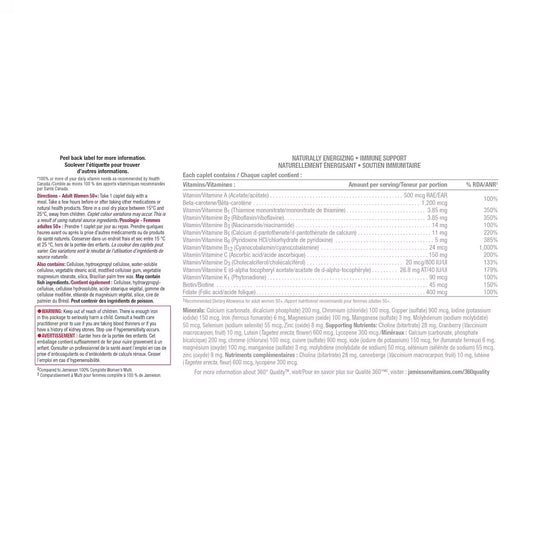 Jamieson 100% Complete Multivitamin for Women 50+ Value Size product detail