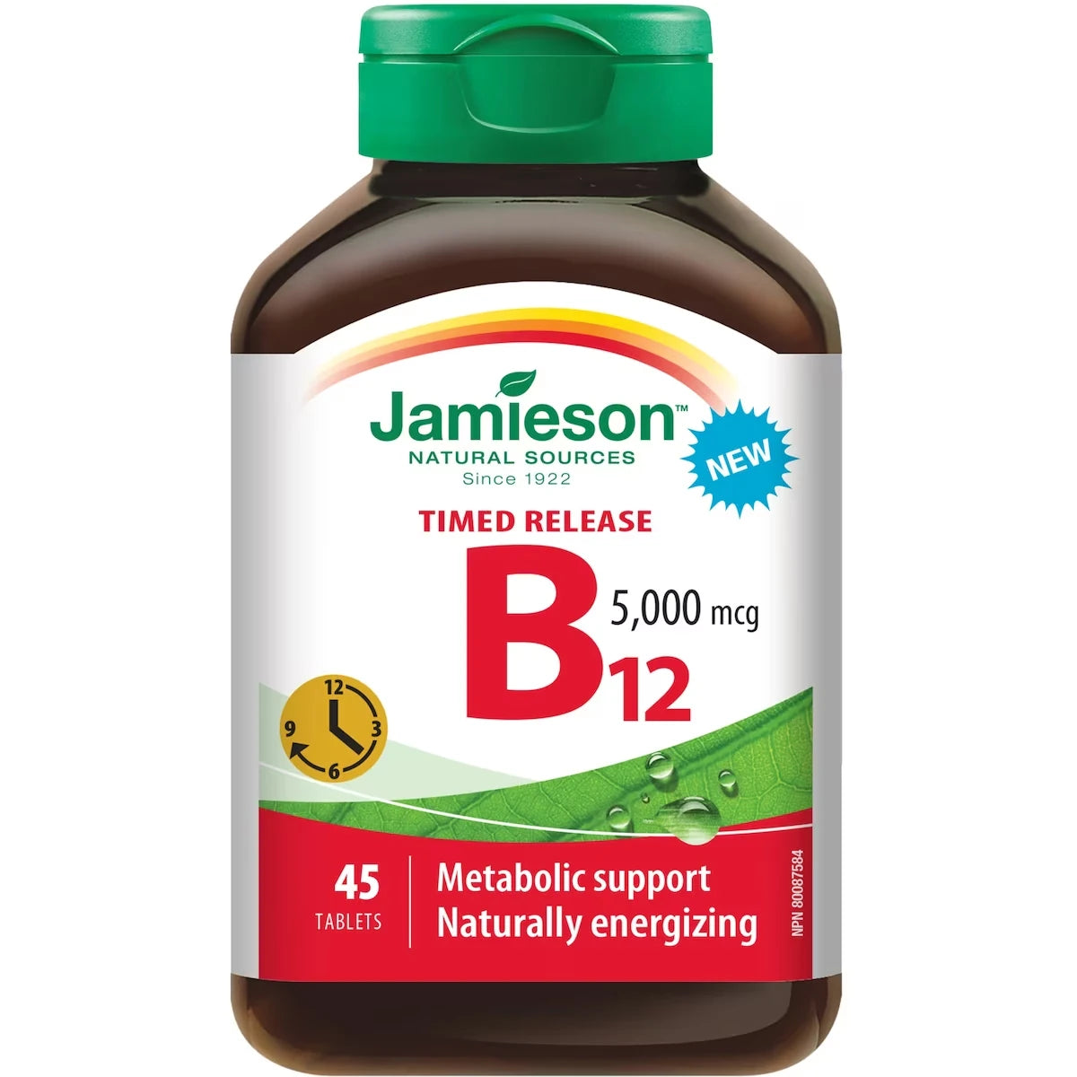 Jamieson Vitamin B12 5,000 mcg front package