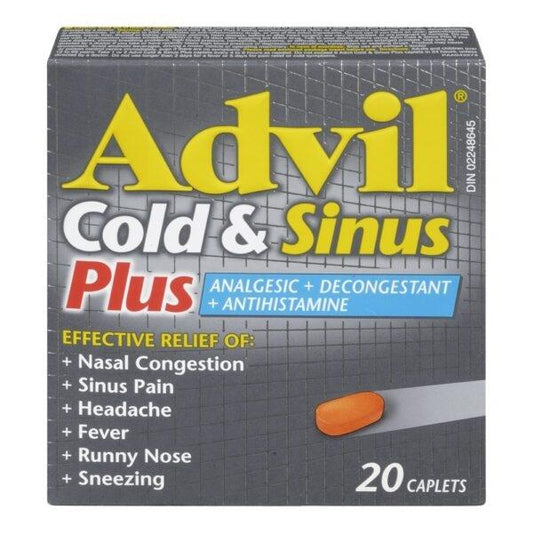 Advil Rhume + Sinus Plus 20 caplets