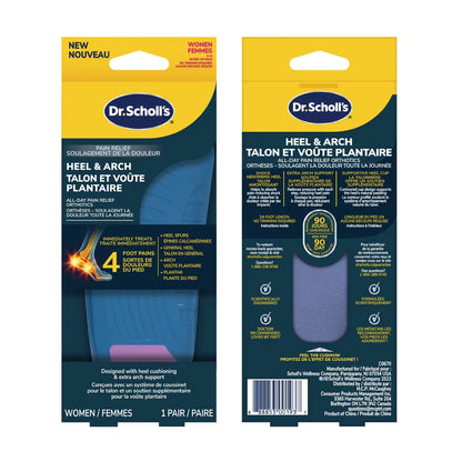 Dr. Scholl's Heel & Arch All-Day Pain Relief Orthotics, Women, Size 6-10 product detail