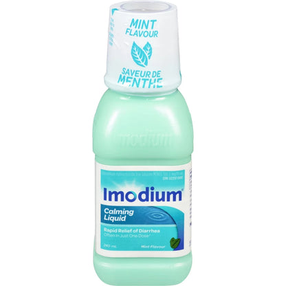 Imodium Calming Liquid for Diarrhea Relief, Mint 240 ml front package