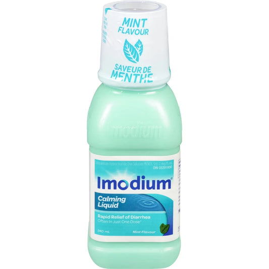 Imodium Calming Liquid for Diarrhea Relief, Mint 240 ml front package
